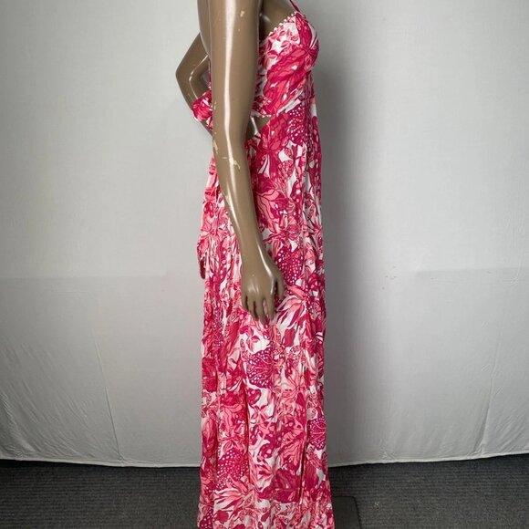 Poupette St Barth Women’s Carla Halter Maxi Dress – Jengel Pink – Size S - Picture 5 of 9